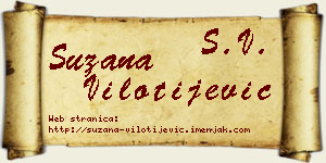 Suzana Vilotijević vizit kartica